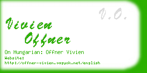 vivien offner business card